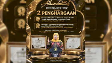 Jatim Raih 2 Penghargaan Nasional JDIH dengan Predikat AA dan Nilai 100