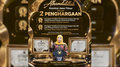 Jatim Raih 2 Penghargaan Nasional JDIH dengan Predikat AA dan Nilai 100