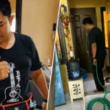 Viral! Tak Malu Mencari Rezeki Halal, Polisi ini Nyambi Menjadi Tukang Cuci AC setelah Tugas Dinas