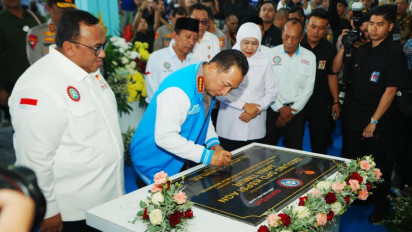 Kapolri Resmikan Gedung KSPSI AGN Jatim