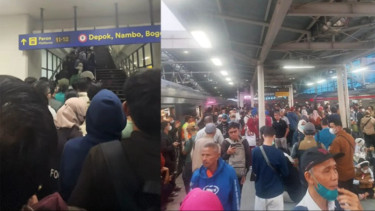 KRL Jakarta Kota-Bogor Terhenti Akibat Tawuran Warga, Stasiun Manggarai Penuh Sesak 