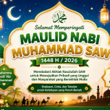 20 Ucapan Selamat Memperingati Maulid Nabi Muhammad SAW 1448 H, Referensi Caption Media Sosial