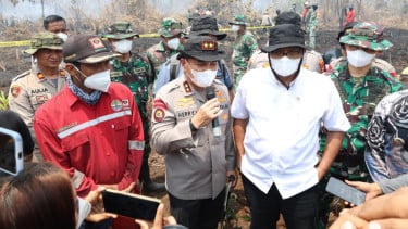 Cek Lokasi Karhutla, Polda Riau Paparkan Program Green Policing