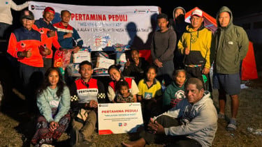 Salurkan Bantuan untuk Ratusan Penyintas Gempa di Kecamatan Palue NTT, Pertamina Peduli Kirim Berbagai Logistik