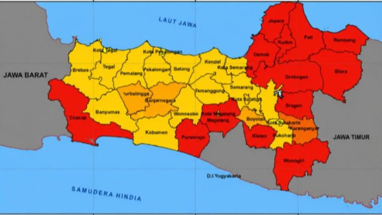 Kabar Buruk Bagi Warga Jateng, BMKG Ingatkan Seluruh Wilayah untuk Bersiaga
            - galeri foto