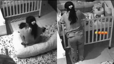 Terekam CCTV! Baby Sitter Cubit Bayi Berusia 6 Bulan Gara-gara Tak Mau Tidur, Berujung Dipecat