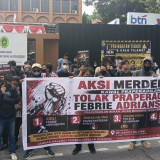 Massa Gelar Aksi di Depan PN Jaksel, Tolak Praperadilan Febrie Adriansyah hingga Dukung Independensi Hakim