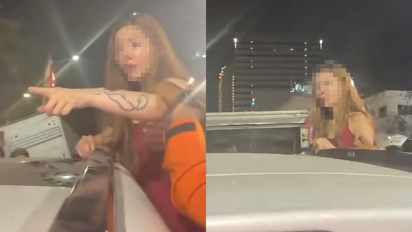 Heboh! Wanita Berambut Pirang Mengamuk di Jalan setelah Menabrak, Videonya Viral di Media Sosial