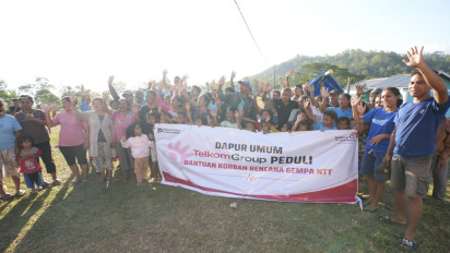 TelkomGroup Salurkan Bantuan Kemanusiaan Rp1,3 Miliar untuk Masyarakat Terdampak Gempa NTT