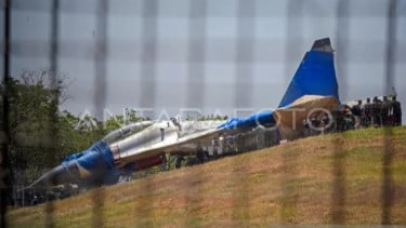 Penyebab Pesawat Sukhoi TNI AU Tergelincir di Bandara Sultan Hasanuddin Sulsel
