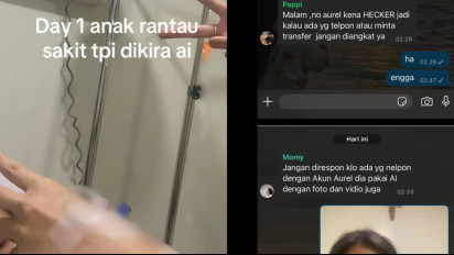 Viral Anak Rantau Curhat Masuk Rumah Sakit ke Orang Tua, Malah Dikira Editan AI