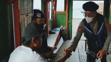 Polairud Banjarmasin Sebar Maklumat Kapolda Larang Pembakaran Lahan