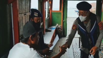 Polairud Banjarmasin Sebar Maklumat Kapolda Larang Pembakaran Lahan