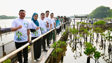 HIPMI Jakarta Utara Tanam 3.000 Mangrove Lewat The North Green Movement
