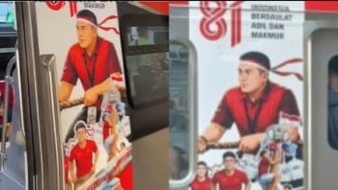 Viral Lukisan Mirip Teddy Indra Wijaya di Pintu KRL, KAI Commuter Beri Klarifikasi