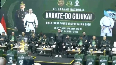 ST Burhanuddin Resmi Buka Kejurnas Karate Gojukai Piala Jaksa Agung III 2026 di Jakarta