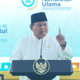 Prabowo Serukan “Jas Hijau” di Muktamar NU: Jangan Sekali-kali Melupakan Jasa Ulama