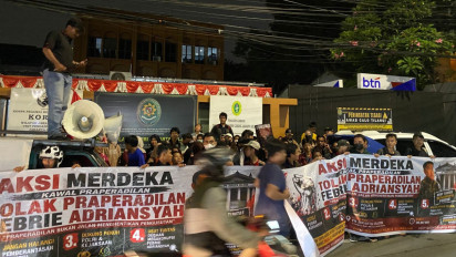 Massa Aksi Apresiasi Hakim PN Jaksel, Praperadilan Febrie Adriansyah Perkara Nomor 134 Ditolak