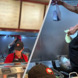 Berdiri di Area Penggorengan saat Masak Makanan, Aksi Pegawai Restoran Chinse-American Food Ternama Viral