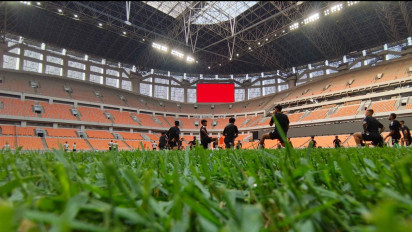 H-1 Persija Vs Brisbane Roar, Begini Penampakan Rumput JIS