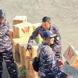 Gunakan KRI Teluk Parigi-539, Alumni AAL 2008 Moro Palapa Kirim Bantuan Gempa NTT