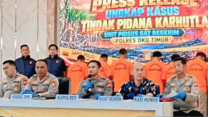 Polres OKU Timur Ringkus 6 Tersangka Karhutla