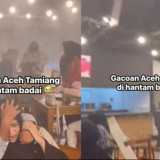 Viral, Badai Dahsyat Terjang Aceh: Puing Restoran Berterbangan, Pengunjung Panik Selamatkan Diri