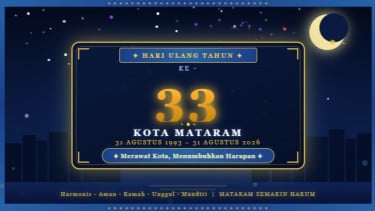 5 Link Twibbon HUT Kota Mataram ke-33 Tahun 2026, Semarakkan di Media Sosial