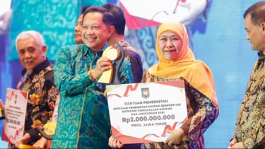 Jatim Dinobatkan Provinsi Terbaik I Pengolahan Sampah dan Lingkungan Asri