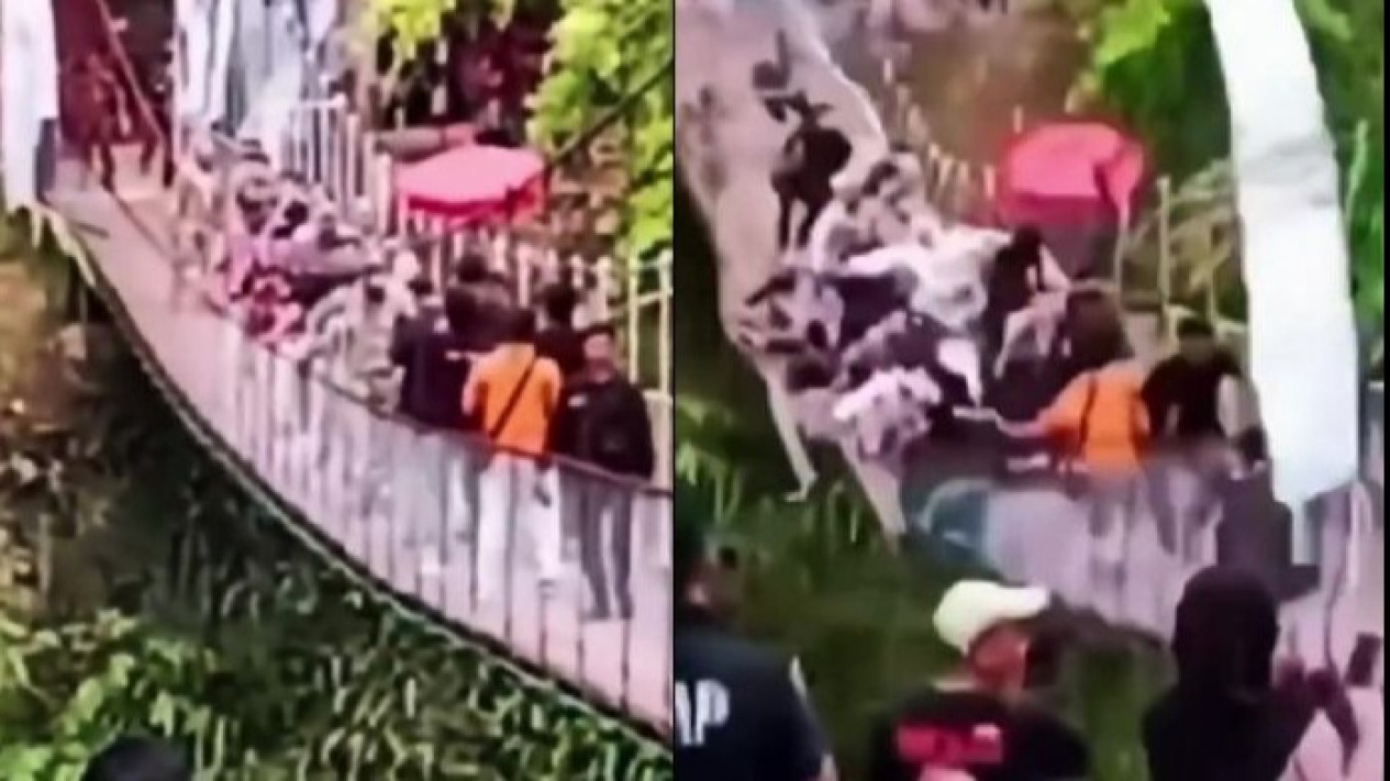 Viral Jembatan Gantung di Pangandaran Ambruk Saat Dilewati Bupati Citra Pitriyami, Ini Kronologinya
            - galeri foto