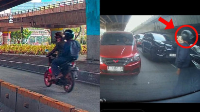Viral! Detik-detik Jambret Sambar HP Penumpang Mobil di Sunter, Korban Disebut Turis Asing Baru Tiba di Jakarta