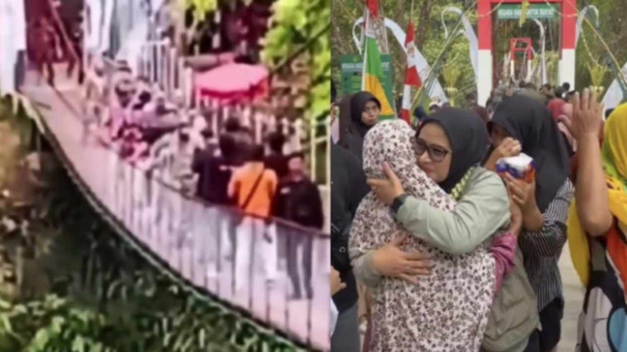 Kondisi Terkini Bupati Citra yang Jadi Korban Ambruknya Jembatan Gantung Pongpet Pangandaran
            - galeri foto