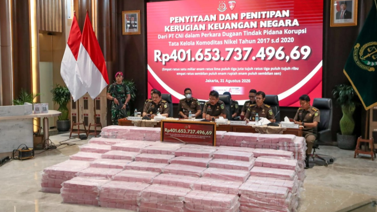 Kejagung Periksa 116 Saksi dan 3 Ahli di Kasus Dugaan Korupsi Tata Kelola Nikel PT CNI
            - galeri foto