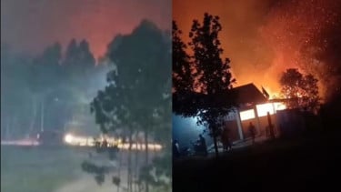Viral, Kepanikan Warga Palangka Raya saat Titik Api Karhutla Kalimantan Meluas Hingga Permukiman