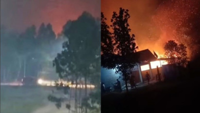 Viral, Kepanikan Warga Palangka Raya saat Titik Api Karhutla Kalimantan Meluas Hingga Permukiman
