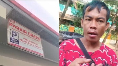 Tertulis Parkir Gratis, Pengunjung Minimarket Diancam Jukir Gegara Enggan Bayar: Gue Tonjok