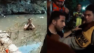 Viral WNA Aljazair Berendam di Danau Sunter Berjam-jam, Sempat Diamankan Dinsos tapi Kembali Masuk Air