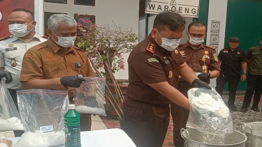 Kasus Narkotika Masih Tinggi, 4 Kilogram Sabu Dimusnahkan di Kator Kejari Karimun