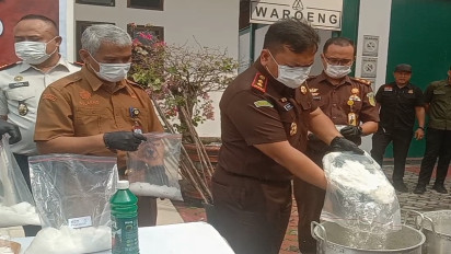 Kasus Narkotika Masih Tinggi, 4 Kilogram Sabu Dimusnahkan di Kator Kejari Karimun