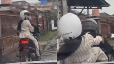 Ketemu Pacar Selingkuh di Jalan, Perempuan Ini Nekat Tabrak Motor Kekasihnya Pakai Mobil