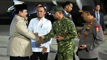 Prabowo Tiba di Tanah Air Usai Lawatan dari Vladivostok Rusia
