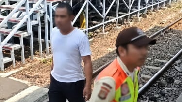 Duduk Perkara Petugas dan Penumpang KRL yang Viral Ribut di Stasiun Angke, Berawal Duduk di Tangga Peron