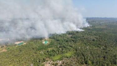 Karhutla Terjadi di Dekat Kawasan IKN, TNI AU Terjunkan Helikopter Caracal Lakukan Water Bombing