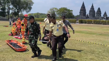 Basarnas Gelar Simulasi Protokol Keselamatan Destinasi Super Prioritas di Taman Wisata Candi Prambanan