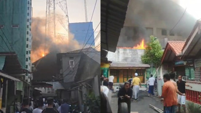 Kebakaran Gudang Properti Stasiun TV di Kebon Jeruk Bikin Warga Panik: Saya Lemas, Langsung Pindahin Barang-barang