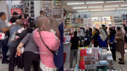 Dampak Abu Vulkanik Anak Krakatau, Warga Pandeglang Serbu Minimarket untuk Beli Masker