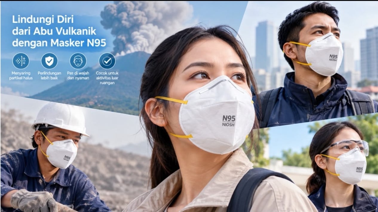 Jangan Asal Pilih, Ini Spesifikasi Masker yang Tepat untuk Lindungi Diri dari Abu Vulkanik Anak Krakatau
            - galeri foto
