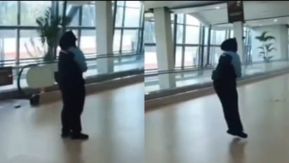 Viral, Petugas Kebersihan Bandara Soetta Diduga Kesurupan: Menangis Histeris hingga Cosplay Jadi Pocong