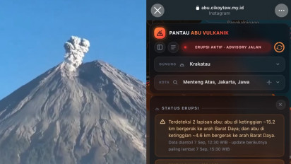 Mengenal Situs Buatan Warganet untuk Cek Sebaran Abu Vulkanik Anak Krakatau, Begini Cara Aksesnya Lewat HP