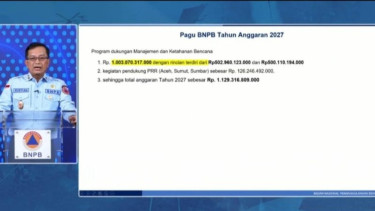 Untuk Menopang Bencana 2026, BNPB Usulkan Penambahan Anggaran Sebesar Rp5,67 Triliun